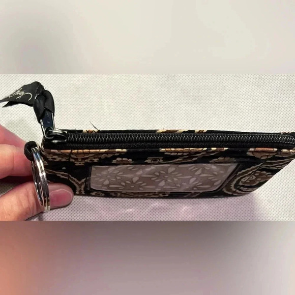 RETIRED: Vera Bradley | Ladies Caffe Latte ID coin keyring purse. - Picture 8 of 13